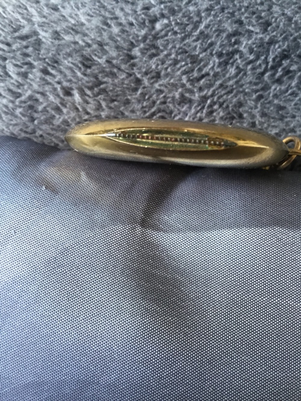 An impressive and unusual hallmarked 9ct gold Vesta case Circa 1912 Birmingham View V