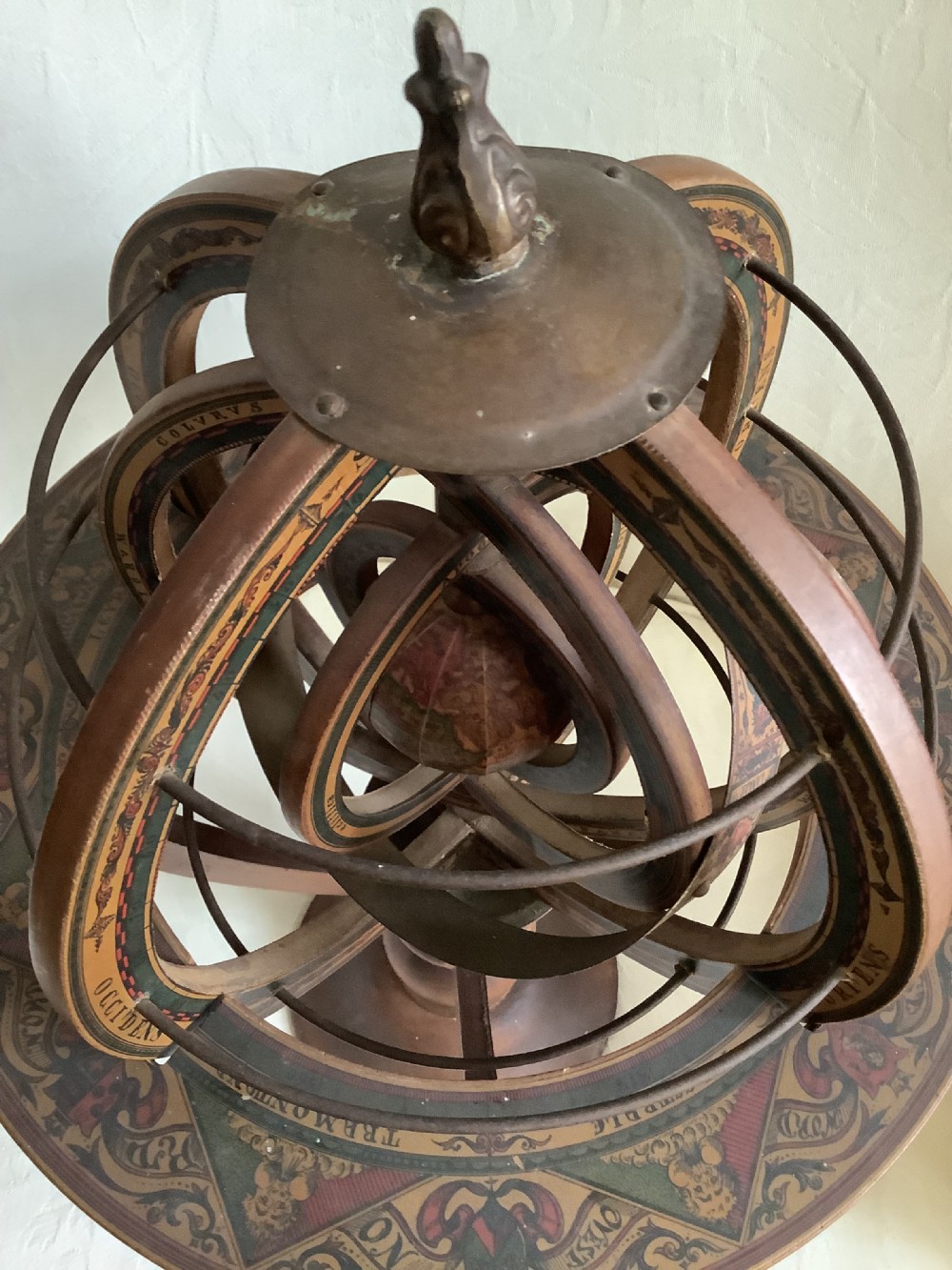 Science & Discovery a softwood ptolemaic armillary sphere, on a turned wood stand a very attractive object View VI