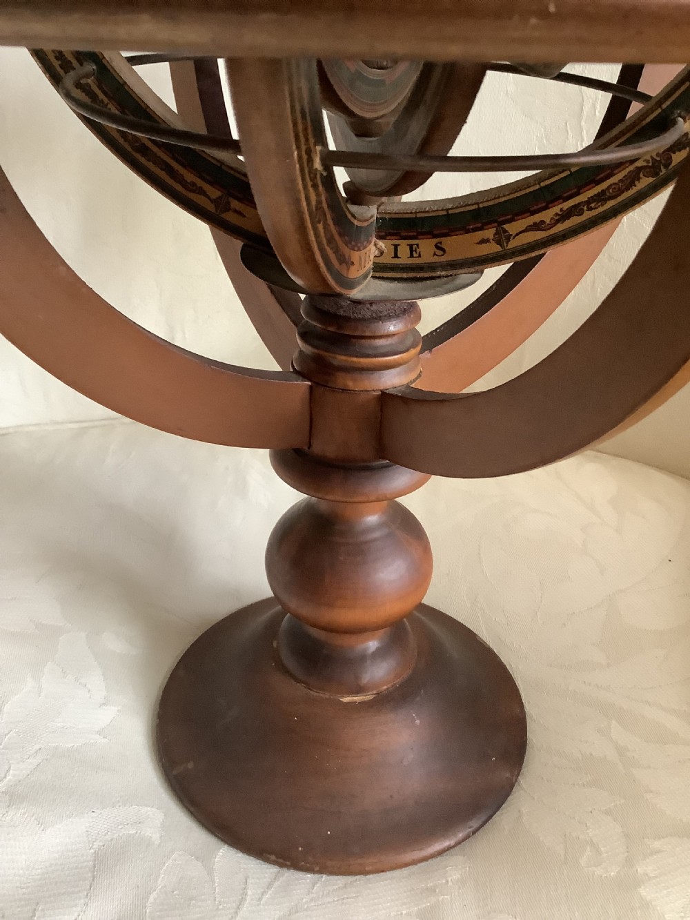 Science & Discovery a softwood ptolemaic armillary sphere, on a turned wood stand a very attractive object View IX