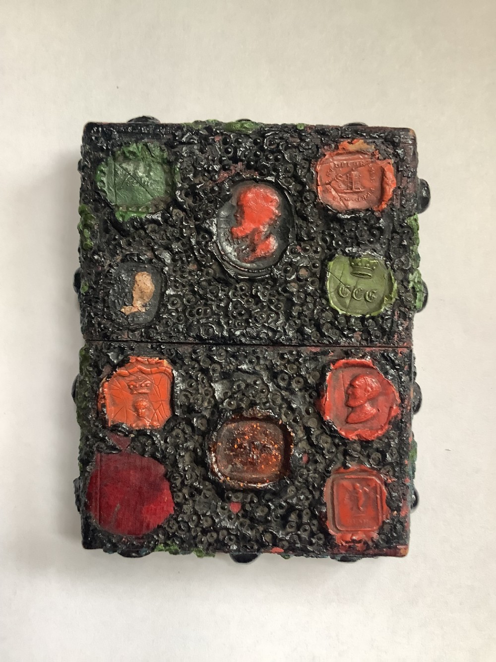 A rare and unusual brutalist calling card case possibly James Bearden