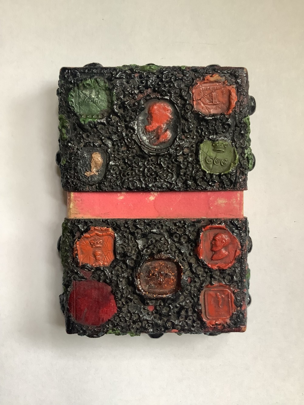 A rare and unusual brutalist calling card case possibly James Bearden View III