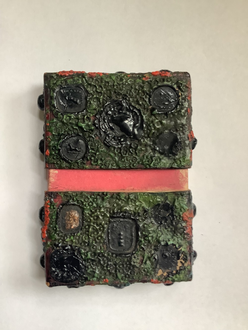 A rare and unusual brutalist calling card case possibly James Bearden View IV