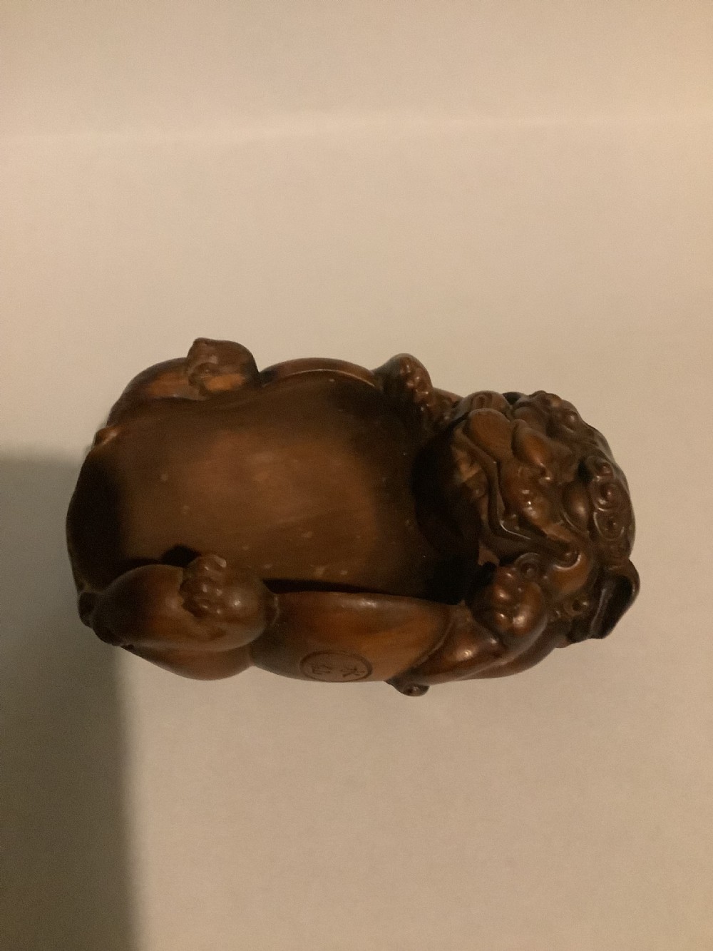 A very finely carved Chinese boxwood scholars brush washers bowl View VIII