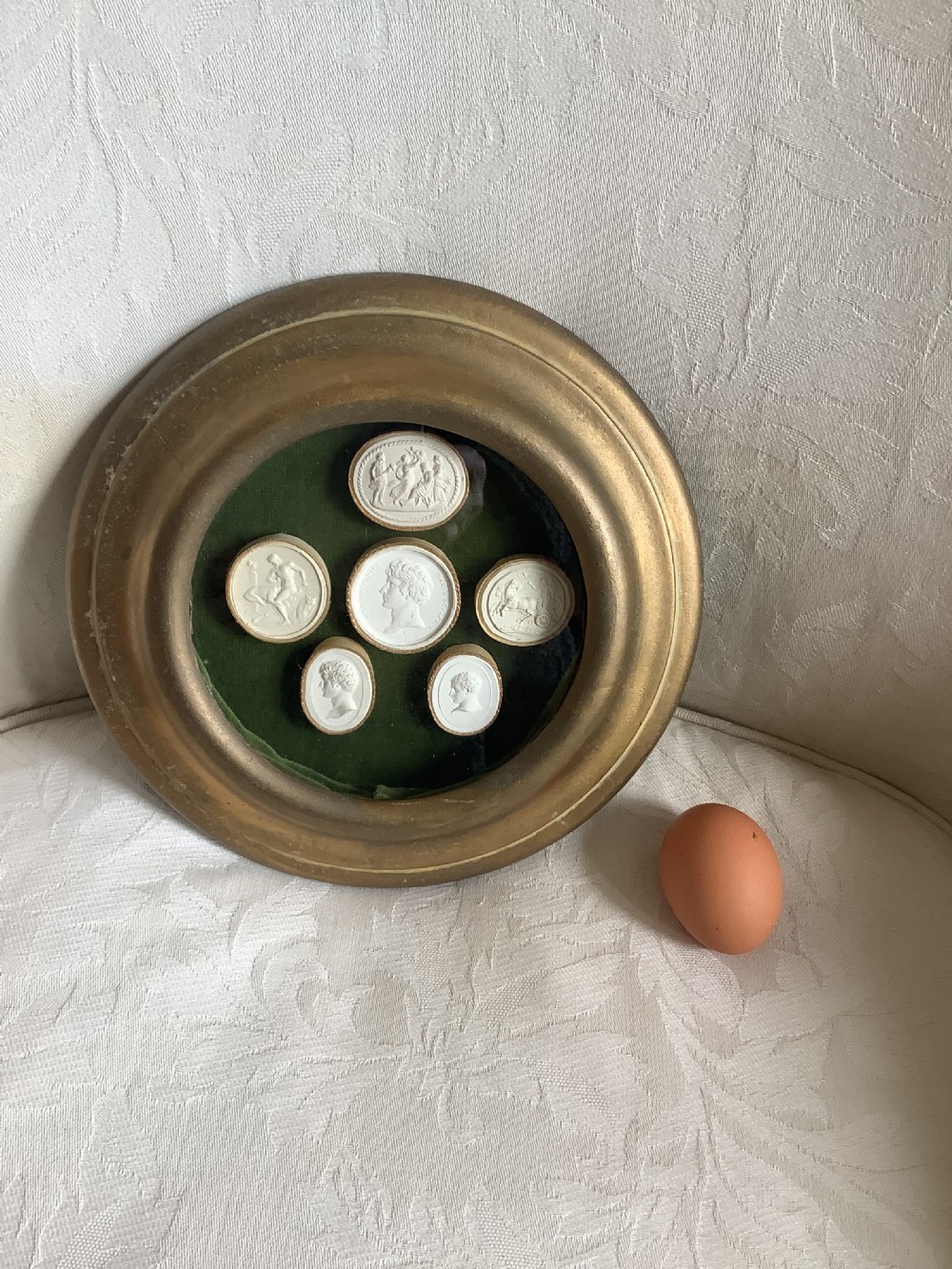A decorative set of six Grand Tour plaster intaglios  View VI