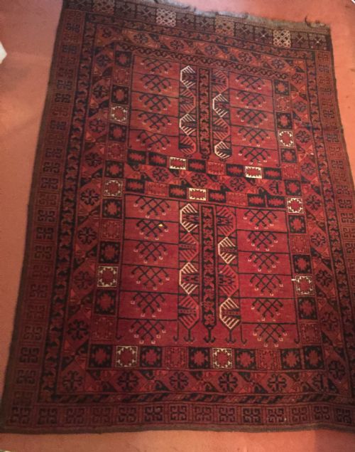yomut rug with all over polychrome decoration - CATEGORY: ANTIQUE RUGS - DATED 1930