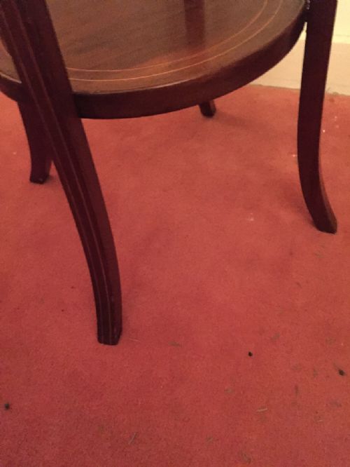 EDWARDIAN INLAID MAHOGANY PLANT STAND - ADDITIONAL PHOTO 4