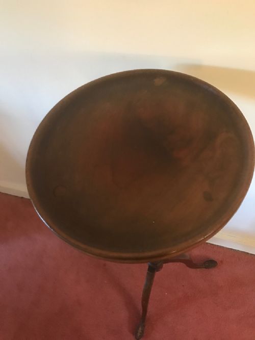 VICTORIAN INLAID MAHOGANY CIRCULAR PLANT STAND - ADDITIONAL PHOTO 1