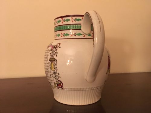 LATE 18TH CENTURY PEARLWARE FARMERS JUG - ADDITIONAL PHOTO 3