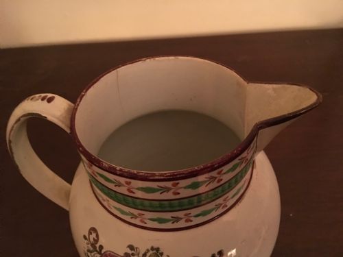 LATE 18TH CENTURY PEARLWARE FARMERS JUG - ADDITIONAL PHOTO 5