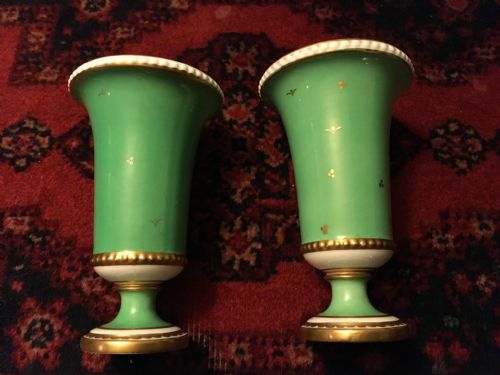 PAIR OF ANTIQUE ROYAL CROWN DERBY VASES - ADDITIONAL PHOTO 4