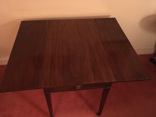 VICTORIAN MAHOGANY PEMBROKE DROPLEAF DINING OCCASIONAL TABLE - ADDITIONAL PHOTO 2