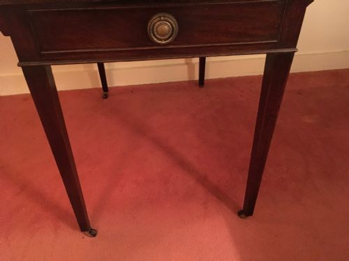 VICTORIAN MAHOGANY PEMBROKE DROPLEAF DINING OCCASIONAL TABLE - ADDITIONAL PHOTO 3