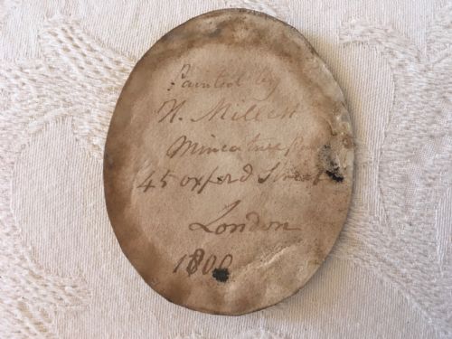 MINIATURE PAINTED BY N MILLETT PORTRAIT OF A YOUNG GEORGIAN LADY 1800 - ADDITIONAL PHOTO 1