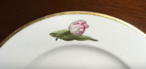 1820 BLOOR DERBY DESSERT PLATE WITH FLOWERS - ADDITIONAL PHOTO 5