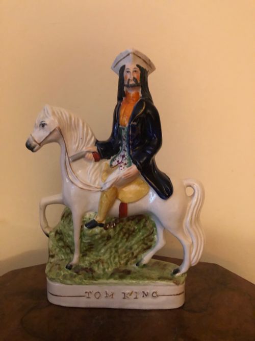 staffordshire figure of tom king - CATEGORY: ANTIQUE CERAMICS - DATED VICTORIAN