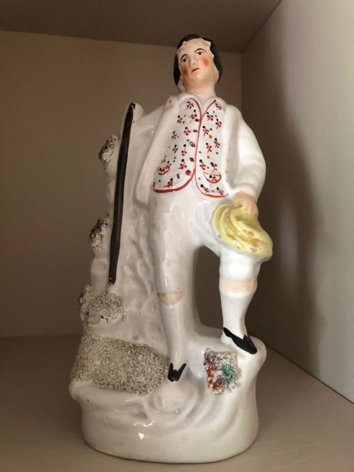 staffordshire shepherd - CATEGORY: ANTIQUE CERAMICS - DATED VICTORIAN