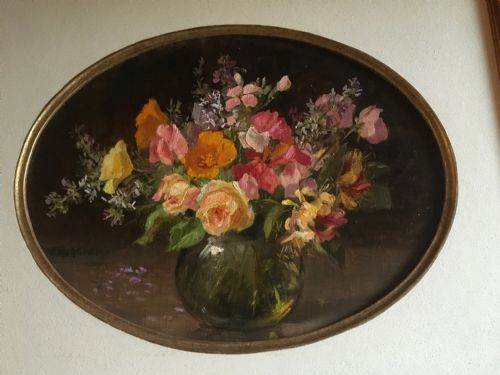 MIXED FLOWERS IN A VASE BY MABEL MARSTON - ADDITIONAL PHOTO 1