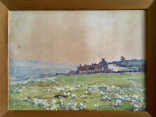 WATERCOLOUR LANDSCAPE BY ALFRED PARSONS