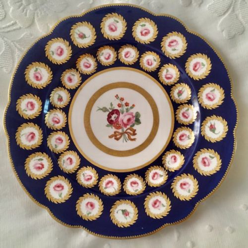a superb derby bloor plate circa 1825 - CATEGORY: ANTIQUE PLATES - DATED 1800