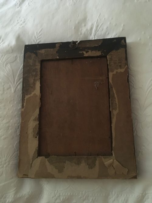 CHARMING VICTORIAN PRINT OF MOTHER AND SON IN A HANDSOME OAK FRAME - ADDITIONAL PHOTO 1