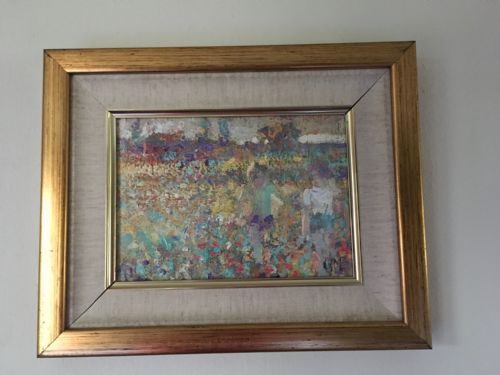 arthur karl maderson pasture study evening - CATEGORY: ANTIQUE ART - DATED 1960