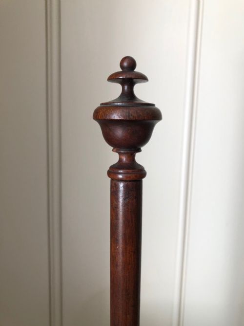 PAIR OF VICTORIAN MAHOGANY POLE SCREENS - ADDITIONAL PHOTO 4