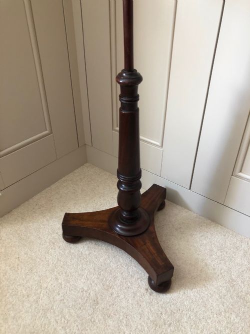 PAIR OF VICTORIAN MAHOGANY POLE SCREENS - ADDITIONAL PHOTO 9