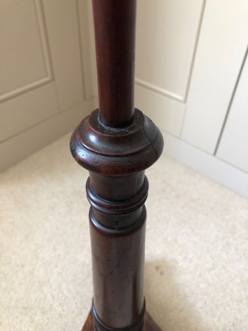 PAIR OF VICTORIAN MAHOGANY POLE SCREENS - ADDITIONAL PHOTO 10