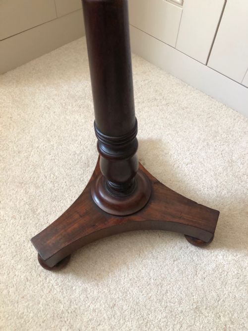 PAIR OF VICTORIAN MAHOGANY POLE SCREENS - ADDITIONAL PHOTO 11