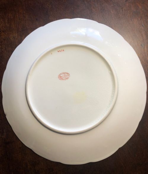 BEAUTIFUL HAND PAINTED 19TH CENTURY DESSERT PLATE - ADDITIONAL PHOTO 1