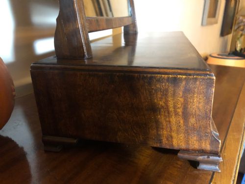 GEORGE II WALNUT BOXBASE SWING TOILET MIRROR - ADDITIONAL PHOTO 3