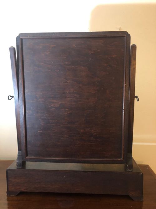GEORGE II WALNUT BOXBASE SWING TOILET MIRROR - ADDITIONAL PHOTO 4