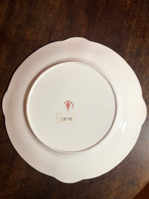 EXQUISITE ROYAL CROWN DERBY CABINET PLATE 1912 - ADDITIONAL PHOTO 1