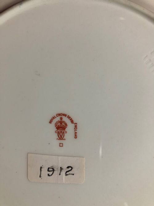EXQUISITE ROYAL CROWN DERBY CABINET PLATE 1912 - ADDITIONAL PHOTO 2