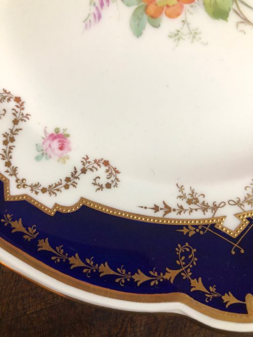 EXQUISITE ROYAL CROWN DERBY CABINET PLATE 1912 - ADDITIONAL PHOTO 3