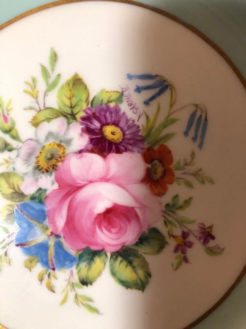 ROYAL CROWN DERBY PLATE PAINTED BY F GARNETT - ADDITIONAL PHOTO 1