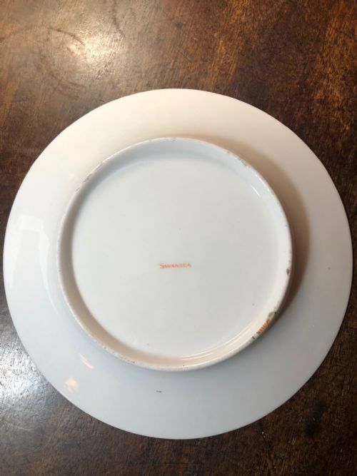 FINELY PAINTED 19TH CENTURY SWANSEA CHINA DESSERT PLATE - ADDITIONAL PHOTO 1