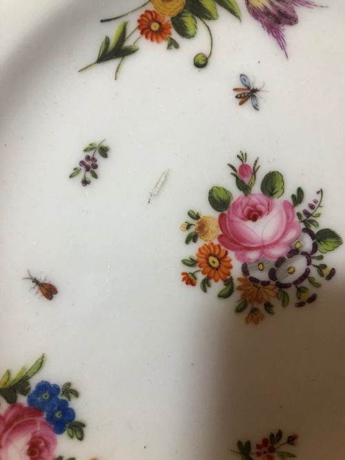 FINELY PAINTED 19TH CENTURY SWANSEA CHINA DESSERT PLATE - ADDITIONAL PHOTO 5