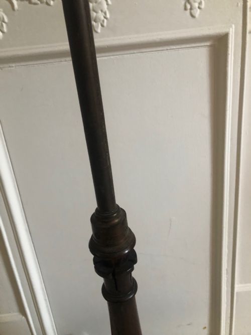 REGENCY MAHOGANY POLE SCREEN - ADDITIONAL PHOTO 3