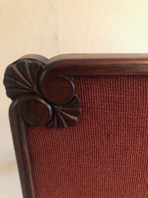 REGENCY MAHOGANY POLE SCREEN - ADDITIONAL PHOTO 4