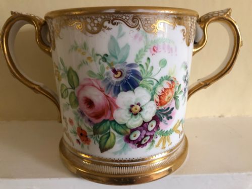 VICTORIAN HAND PAINTED LOVING CUP - ADDITIONAL PHOTO 3