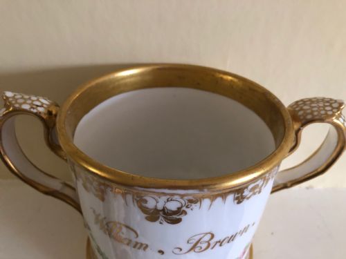 VICTORIAN HAND PAINTED LOVING CUP - ADDITIONAL PHOTO 4