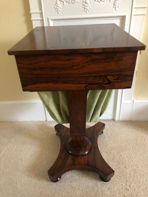 VICTORIAN ROSEWOOD WORK TABLE - ADDITIONAL PHOTO 6