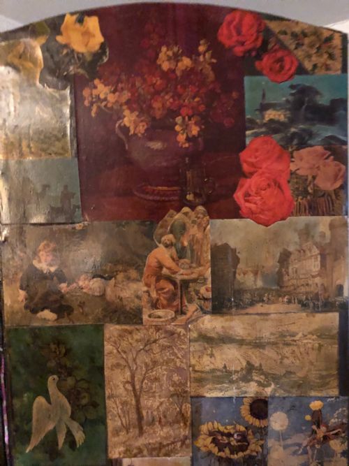 LATE VICTORIAN FOLDING DECOUPAGE SCREEN - ADDITIONAL PHOTO 9