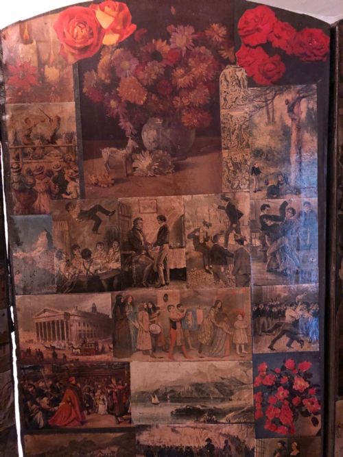 LATE VICTORIAN FOLDING DECOUPAGE SCREEN - ADDITIONAL PHOTO 12
