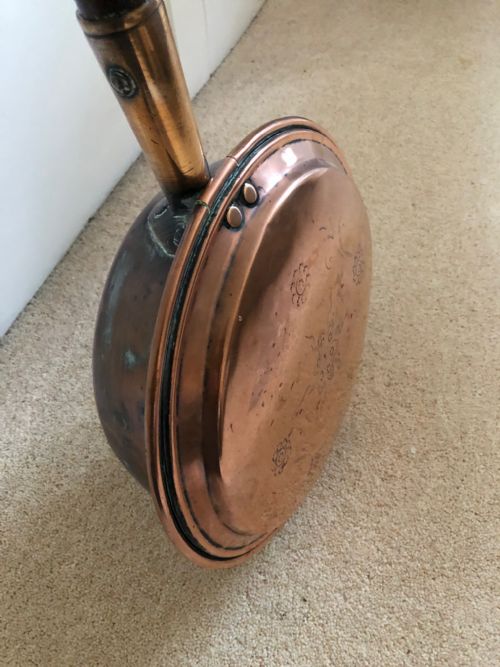 VICTORIAN COPPER WARMING PAN - ADDITIONAL PHOTO 2