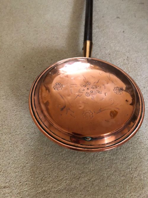 VICTORIAN COPPER WARMING PAN - ADDITIONAL PHOTO 3