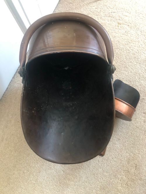 VICTORIAN COPPER COAL SCUTTLE SHOVEL - ADDITIONAL PHOTO 4