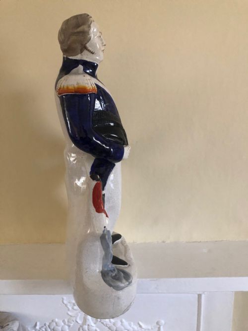 VICTORIAN STAFFORDSHIRE FIGURE OF ADMIRAL SIR JAMES DUNDAS - ADDITIONAL PHOTO 2