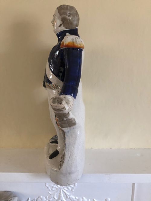 VICTORIAN STAFFORDSHIRE FIGURE OF ADMIRAL SIR JAMES DUNDAS - ADDITIONAL PHOTO 3